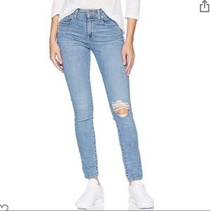 High rise skinny jean